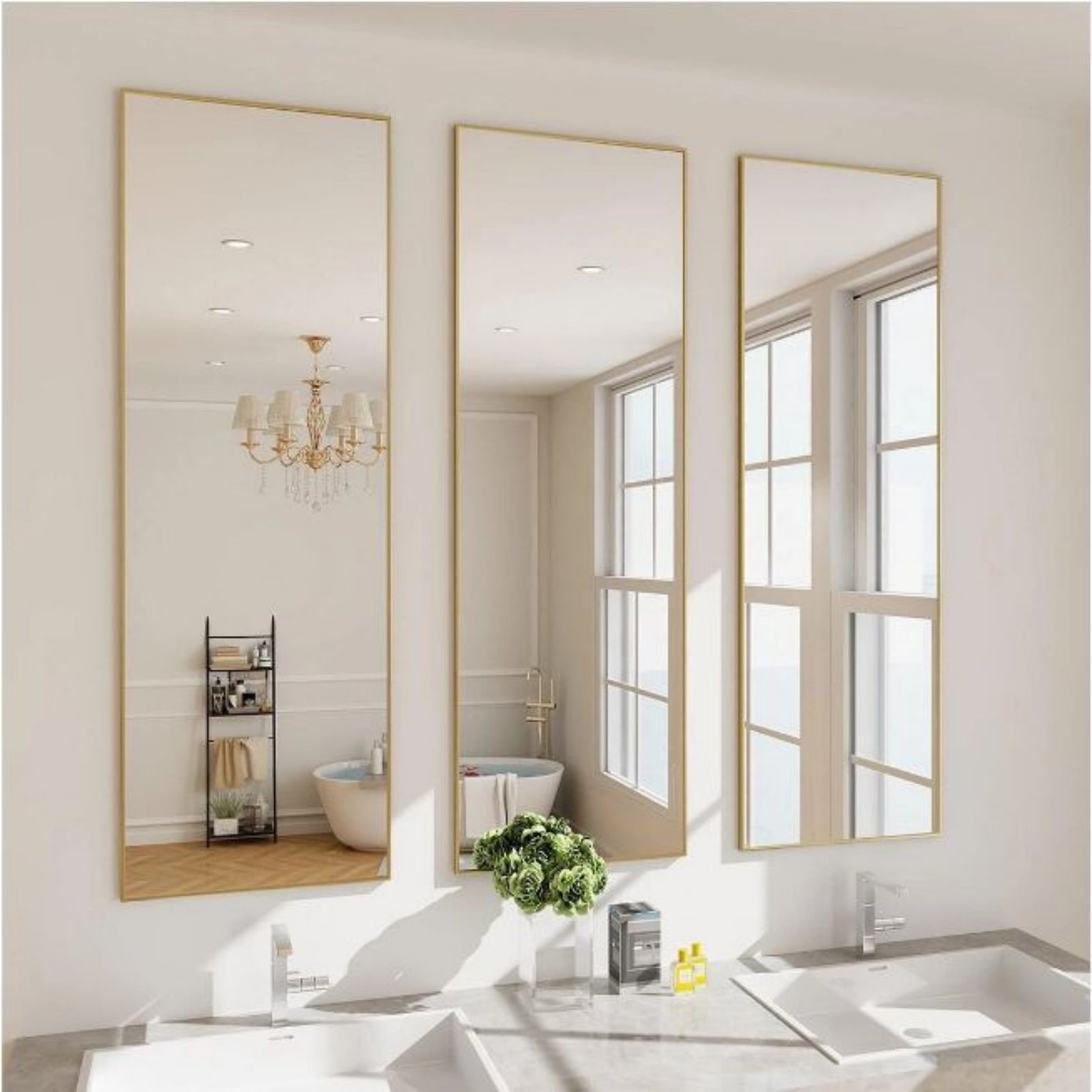 HOMLUX Rectangular Wall Mounted Mirror 14