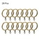 preview thumbnail 10 of 13, Curtain Rings, Metal Drapery Ring for Curtain Rods, 28 Pcs Bronze - 28mm