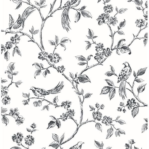 vintage bird trail wallpaper