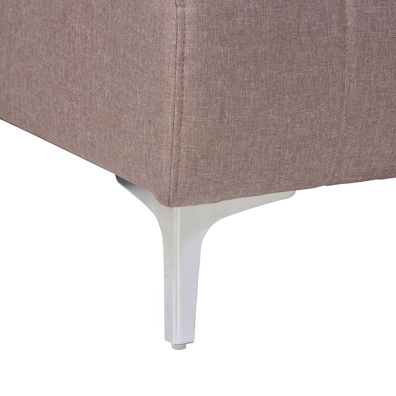 Lanoma Contemporary Clay Fabric Upholstered Convertible Sofa Bed