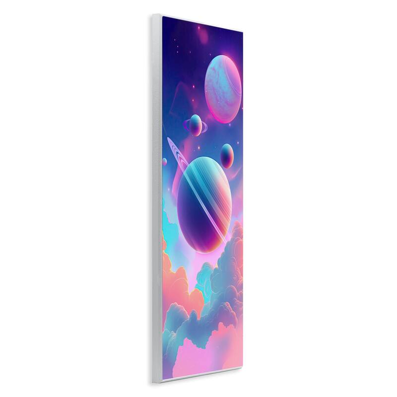 Stupell Pastel Clouds with Planets Wall Plaque Art Design By Wumples