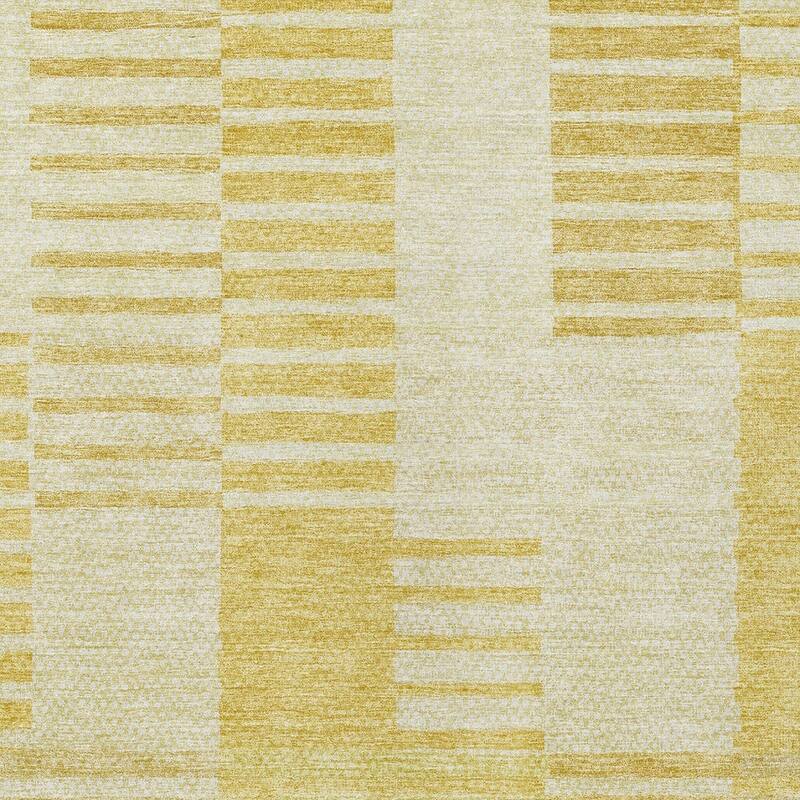 HomeRoots Striped Transitional Rectangle Outdoor Rug