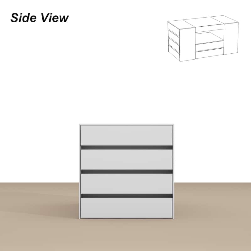Storage Island with Drawer for Walk-In Closet and Dressing Room Dresser