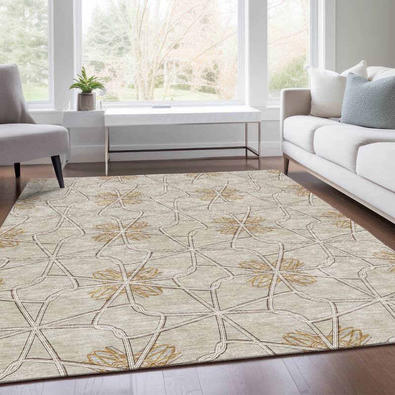 Premium Washable Super Soft Contemporary Tangle Mayfield Rug
