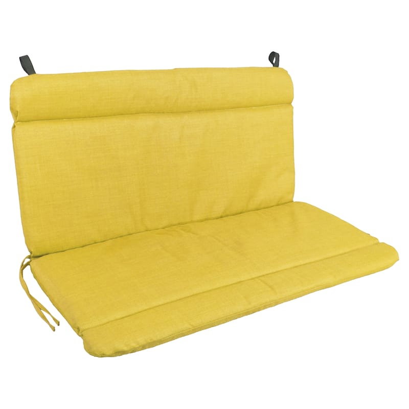 40-inch by 42-inch Outdoor Seat/Back Chair Cushion - 40" x 42" - Lemon