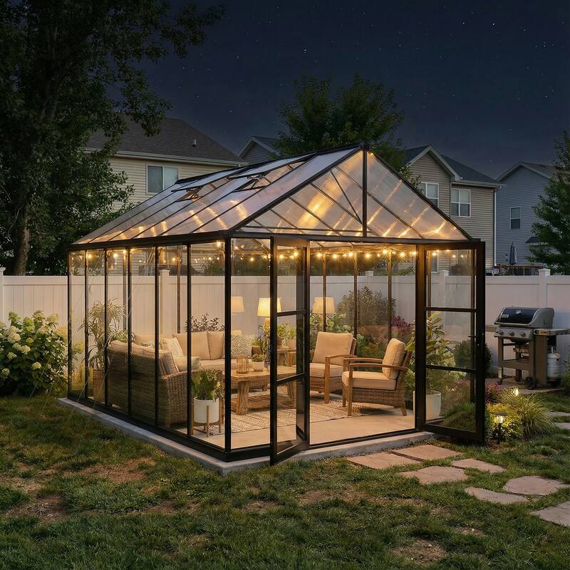 Canopia Aria 10 ft. Black / Clear Greenhouse Kit