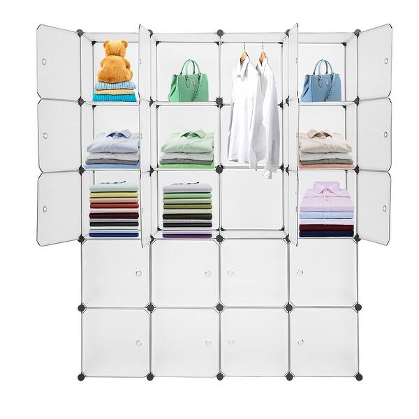 Shop 16 20 Cube Organizer Stackable Plastic Cube Storage Shelves