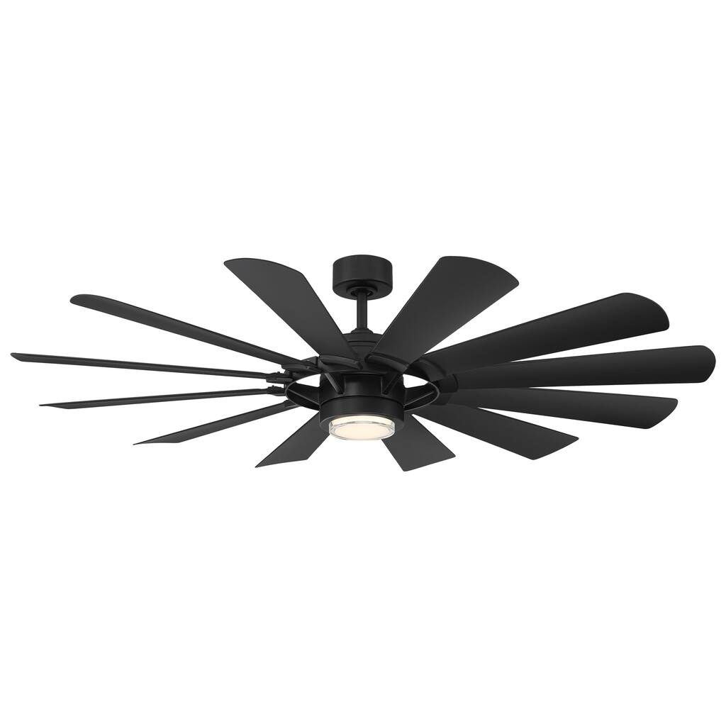 Wyndmill Indoor/Outoor 12-Blade Smart Fan 65in 3000K LED Kit and Remote