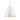 15 Inch Farmhouse Cone Pendant White and Gold