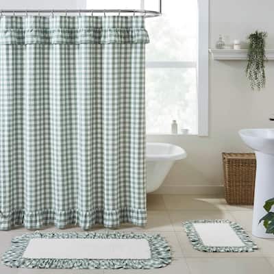 Annie Buffalo Check Ruffled Shower Curtain