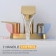 preview thumbnail 40 of 41, WOWOW 4 in. Centerset Double Handle Waterfall Bathroom Sink Faucet