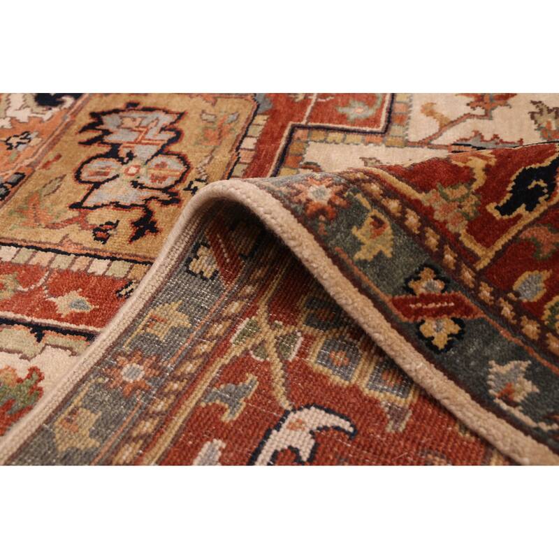 ECARPETGALLERY Hand-knotted Jules Sultane Ivory Wool Rug - 7'9 x 9'11