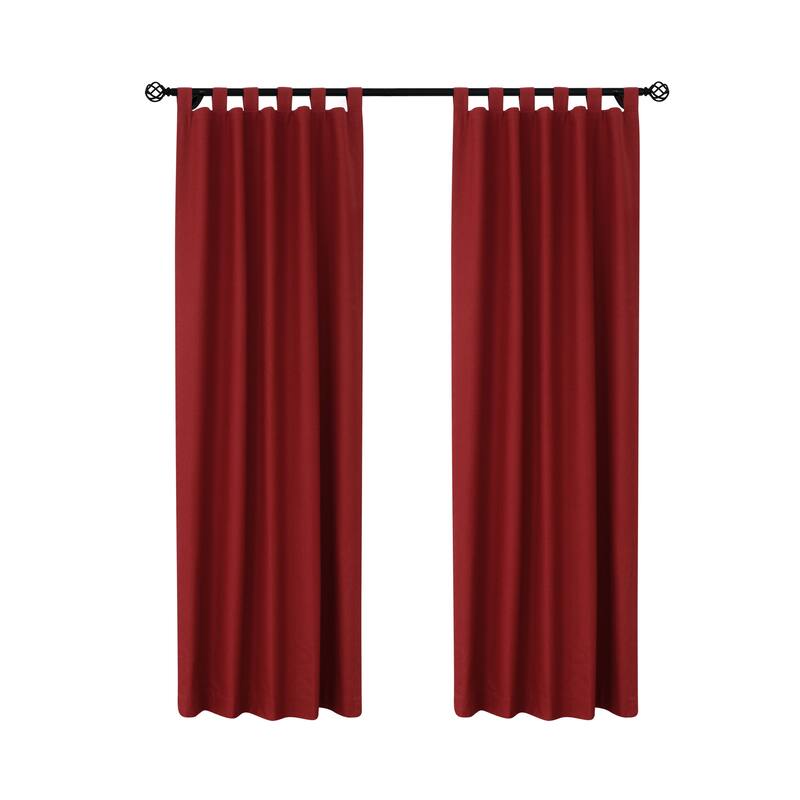 ThermaLogic Weathermate Insulated Cotton Tab Top Curtain Panel Pair