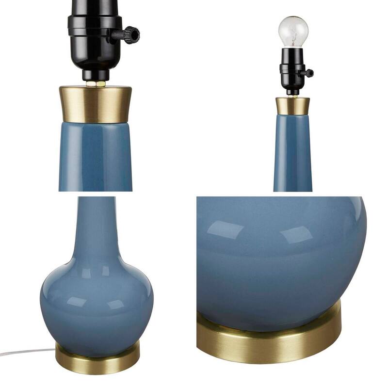 Ceramic Genie Table Lamp Modern Bedside Lighting for Bedroom Living Room