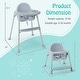 preview thumbnail 14 of 20, Babyjoy 4-in-1 Convertible Baby High Chair Feeding with Removable - See Details