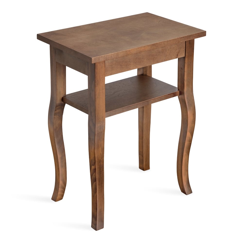 Kate and Laurel Lillian Wood Side Table - 18x12x24