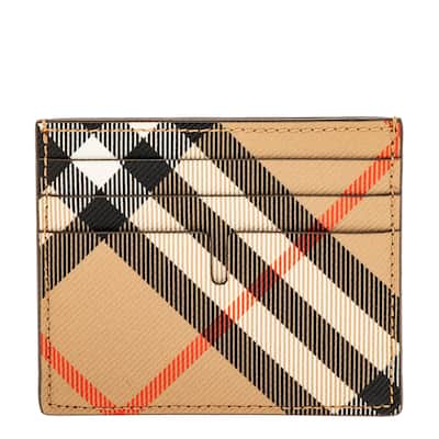 Burberry Men's Checked Card Holder