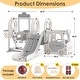 preview thumbnail 15 of 22, 5 in 1 Indoor Outdoor Toddler Slide and Swing Set, Kid Slide for Toddlers Age 1-3, Bus Themed Baby Slide