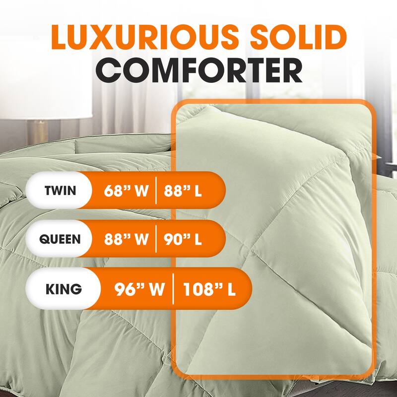 Cheer Collection All Season Down Alternative Hypoallergenic Comforter