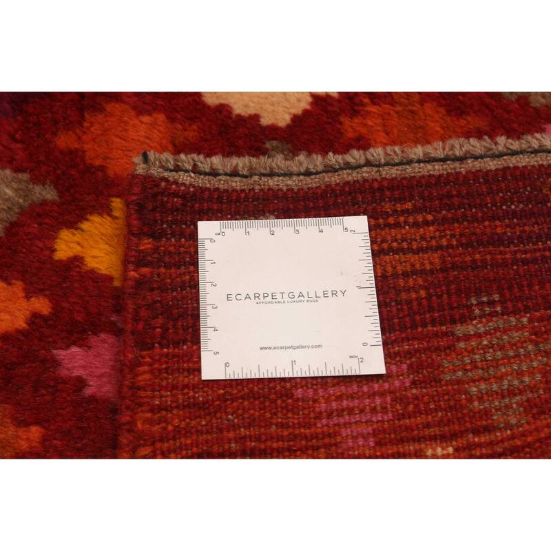 ECARPETGALLERY Hand-knotted Akhjah Red Wool Rug - 6'2 x 8'2