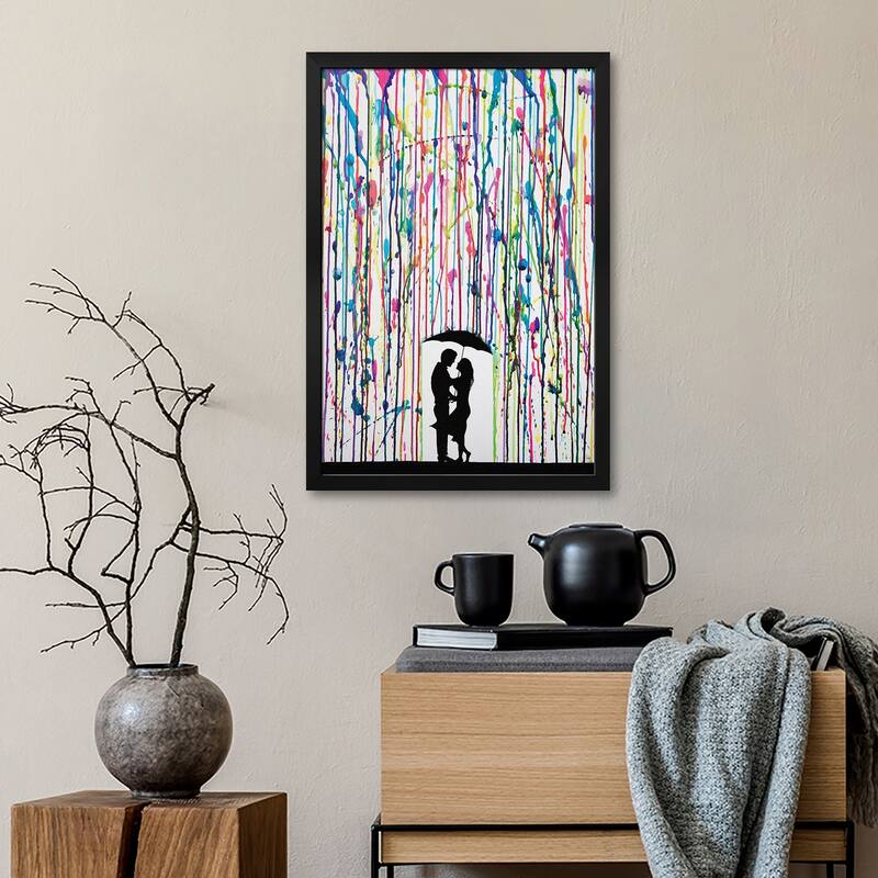 Precipice Premium Framed Poster by Marc Allante