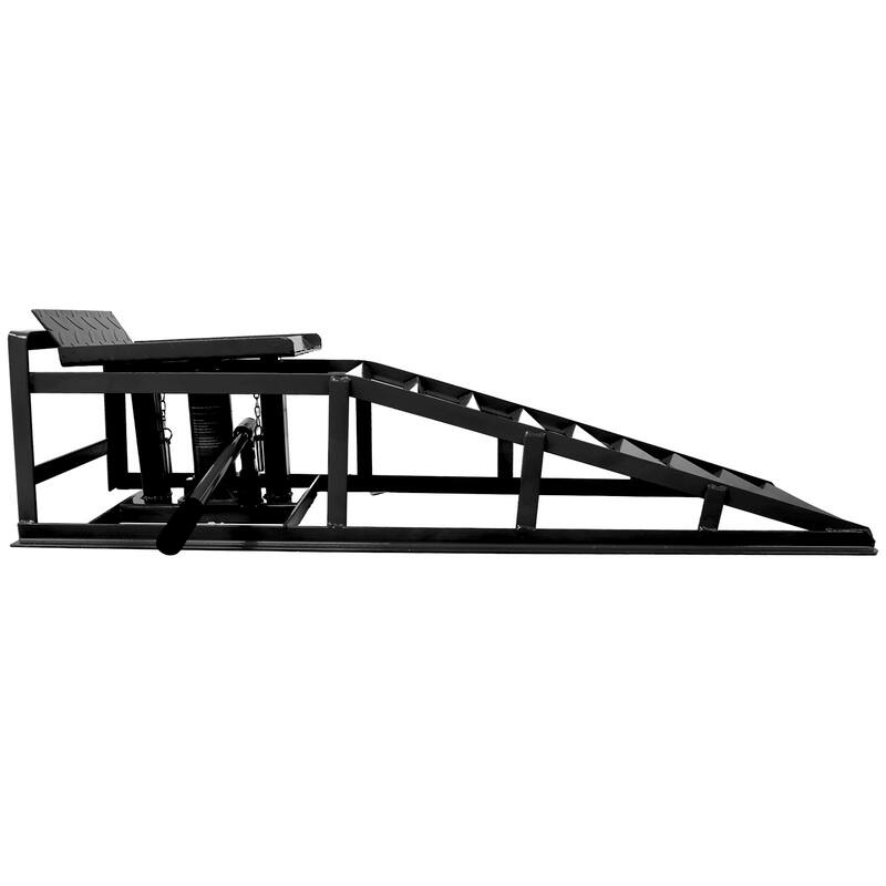 Auto Car Truck Service Ramps Lifts, Garage Car Lift Hydraulic Ramps Black 5 Ton, Hydraulic Lift Repair Frame Lift(2 Pack)