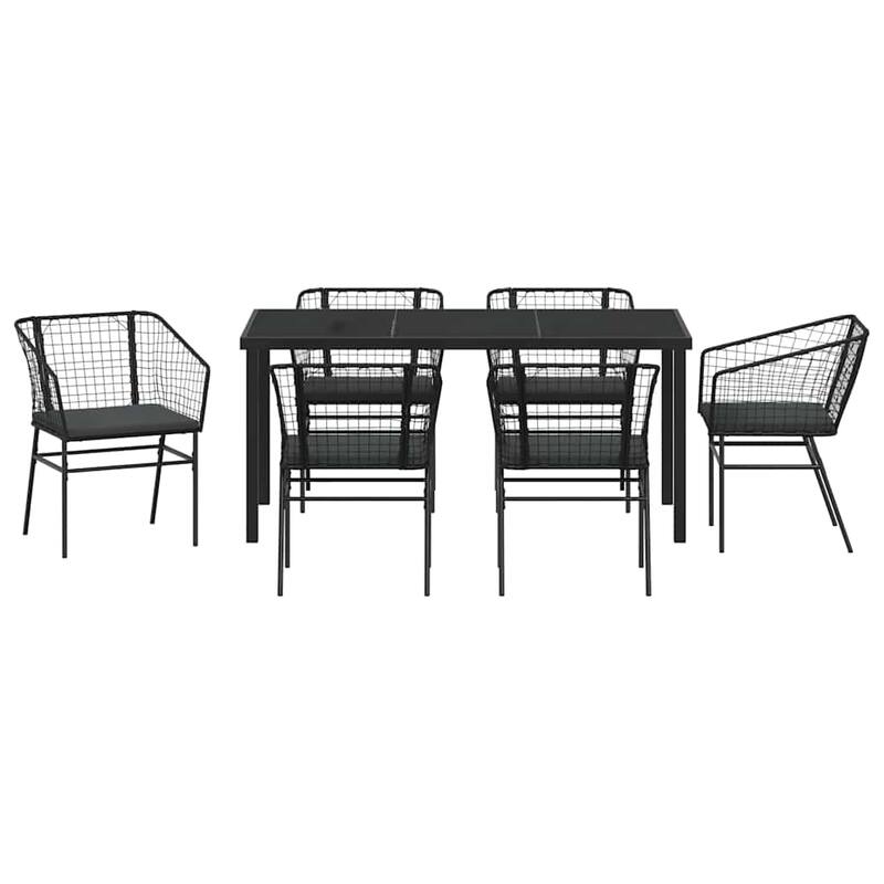 vidaXL Garden Dining Set Poly Rattan