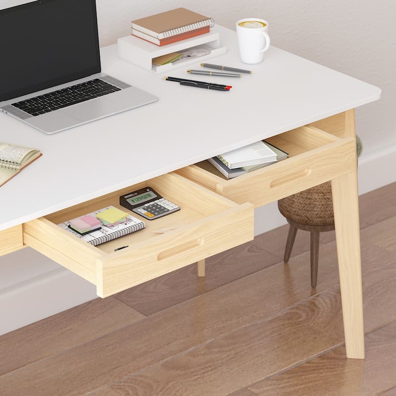 47.2"W Wood Desk Writing Desk Computer Desk