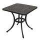 preview thumbnail 19 of 19, Flagstaff Cast Aluminum Outdoor Square End Table - 8' x 10'
