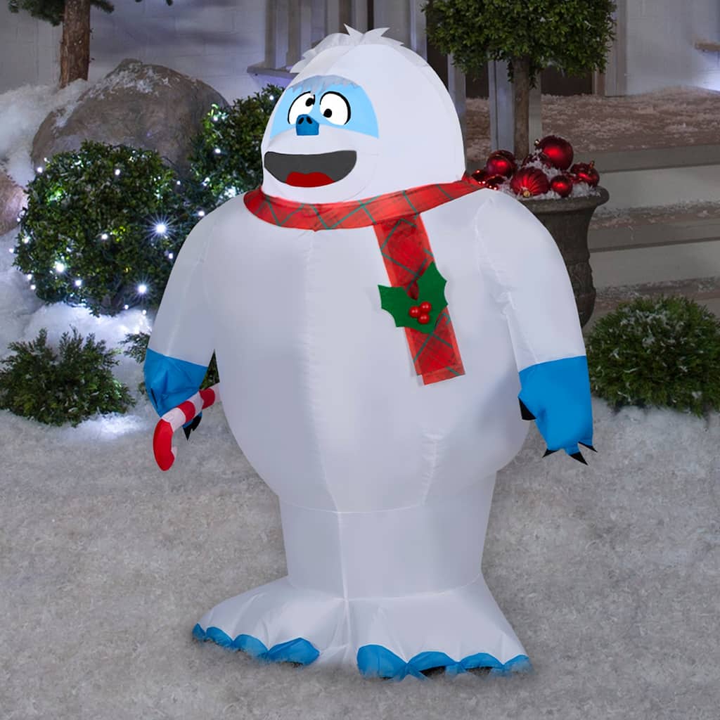 Gemmy Christmas Inflatable Bumble with Candy Cane, 3.5 ft Tall