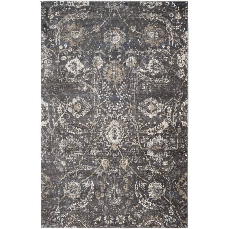 Livabliss Indigo Updated Traditional Medallion Area Rug