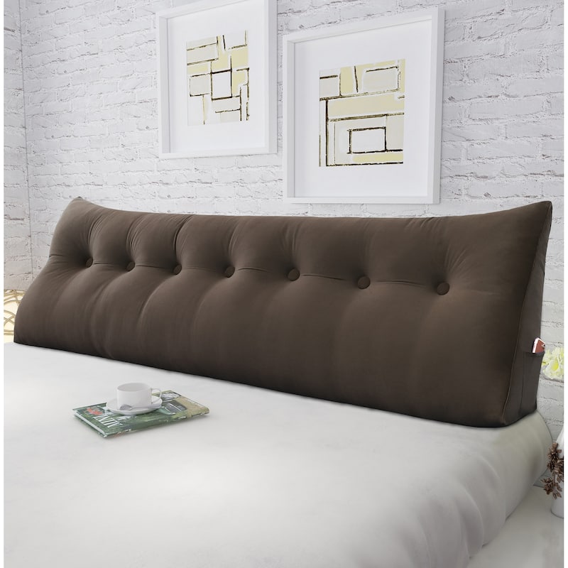 WOWMAX Bed Rest Wedge Reading Pillow Bolster Back Support Headboard
