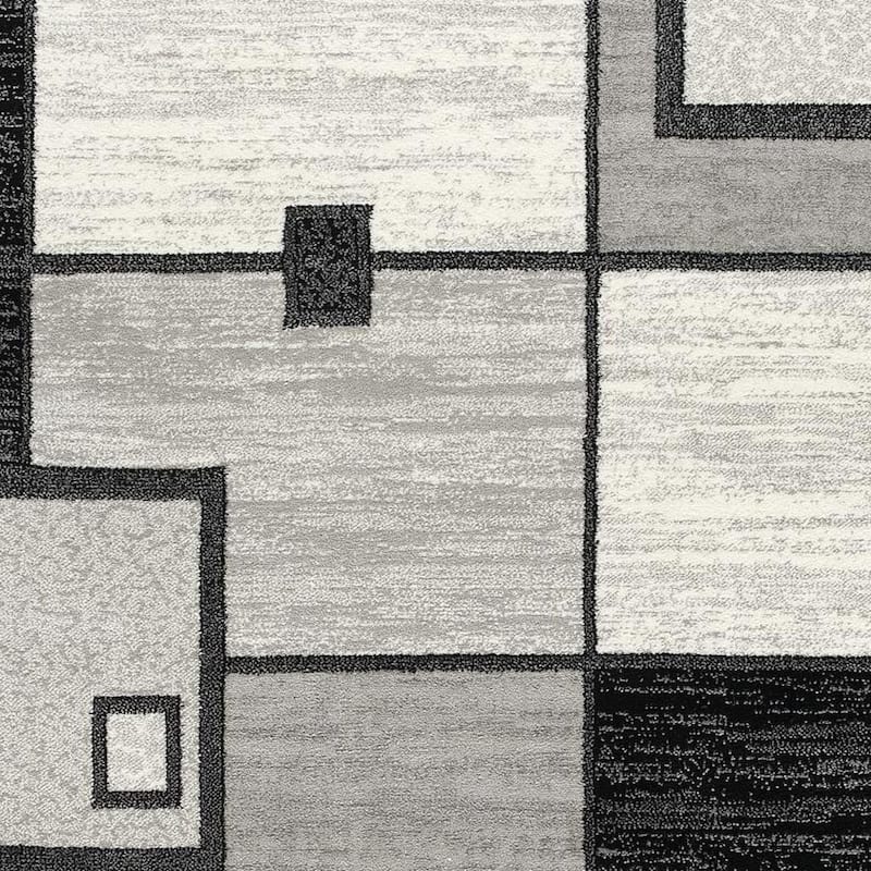 HomeRoots Geometric Modern Runner Area Rug