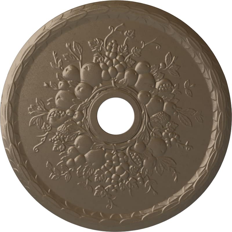 22 5/8"OD x 3 5/8"ID x 5/8"P Grape Ceiling Medallion
