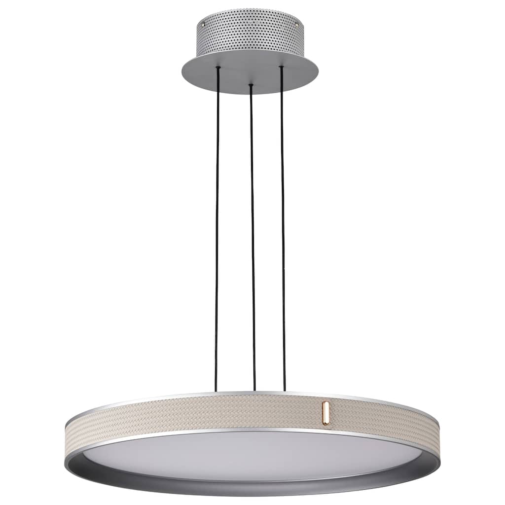 Bandon 20 Inch LED Pendant Gray with Off White Wrap Acrylic Lens