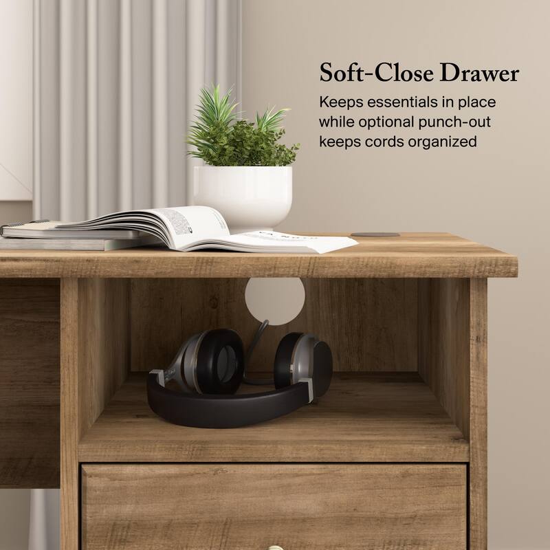 Cabot 60W L Shaped Computer Desk with Storage by Bush Furniture