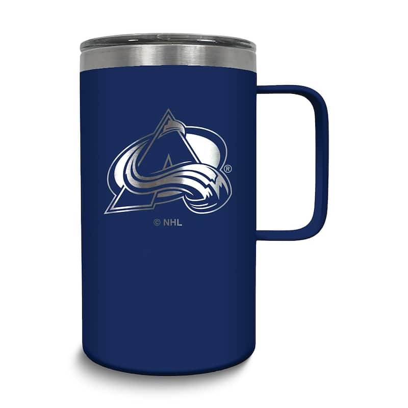 NHL Colorado Avalanche Stainless Steel 18 Oz. Hustle Mug with Lid