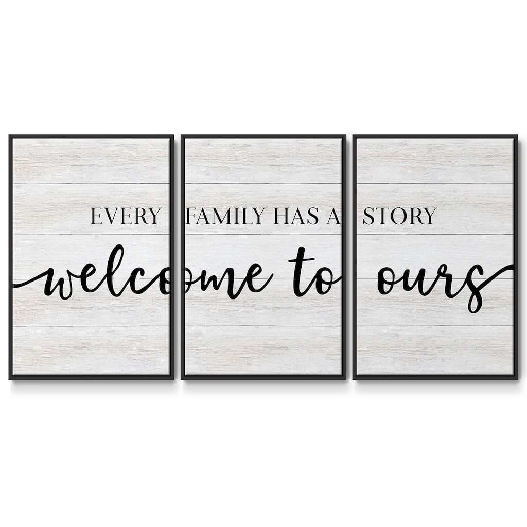 Family Story - Multi Piece Framed Canvas