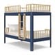 preview thumbnail 13 of 34, Storkcraft Next Santos Twin-over-Twin Bunk Bed MidnightBlue/Natural