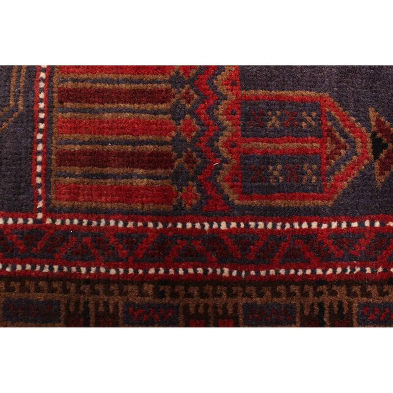 ECARPETGALLERY Hand-knotted Teimani Dark Navy Wool Rug - 2'7 x 4'10