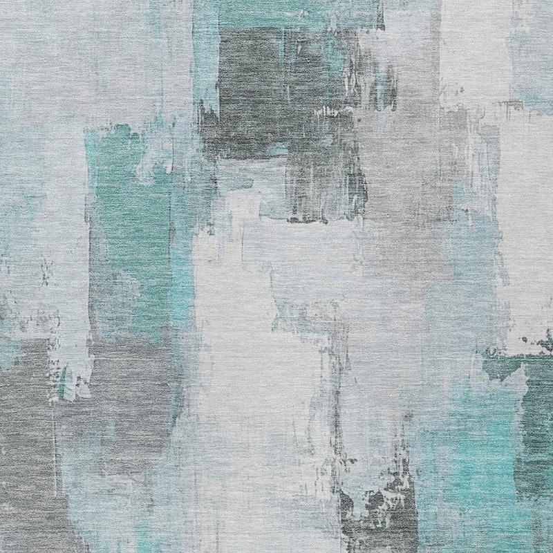 HomeRoots Abstract Transitional Rectangle Outdoor Rug