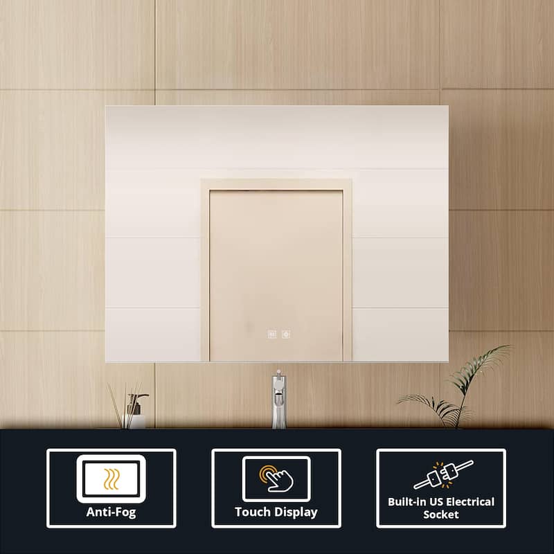 Vellum LED Bathroom Vanity Mirror - N/A