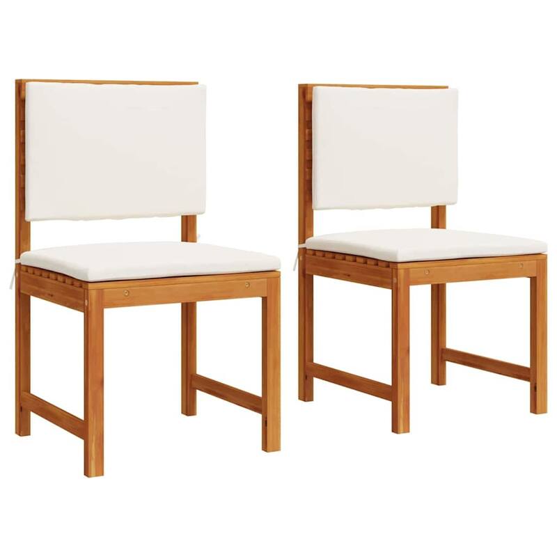 vidaXL Garden Chair 50 x 50 x 91cm Solid Acacia wood - 19.7 x 19.7 x 35.8