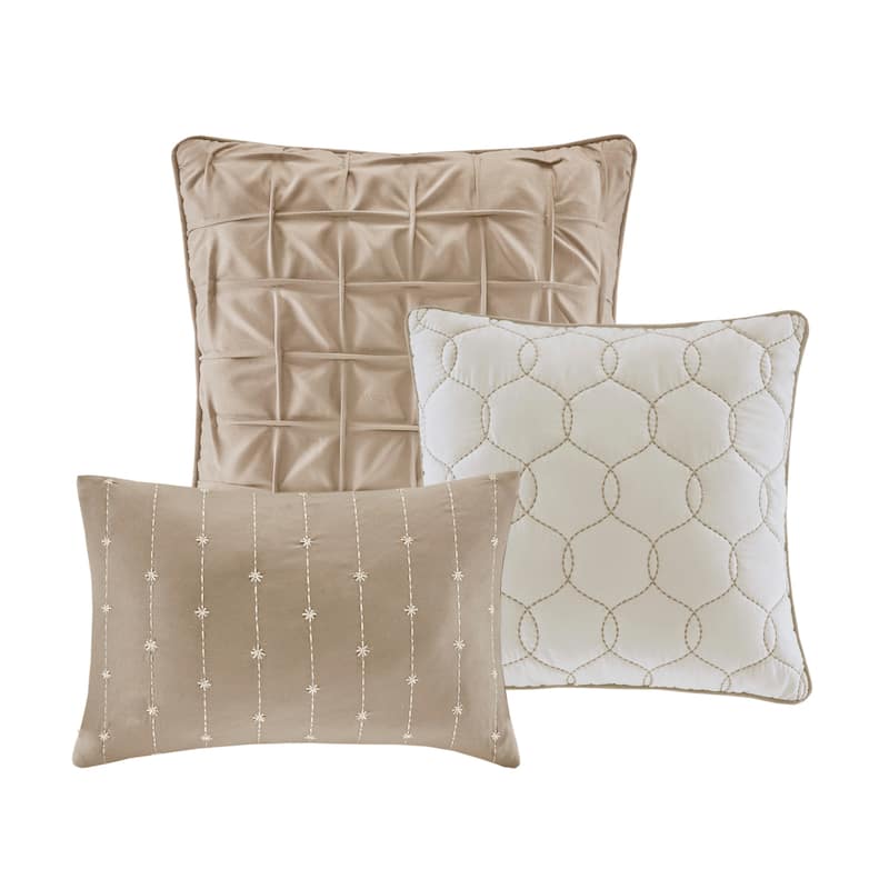 Madison Park Clayton 7 Piece Printed Seersucker Comforter Set