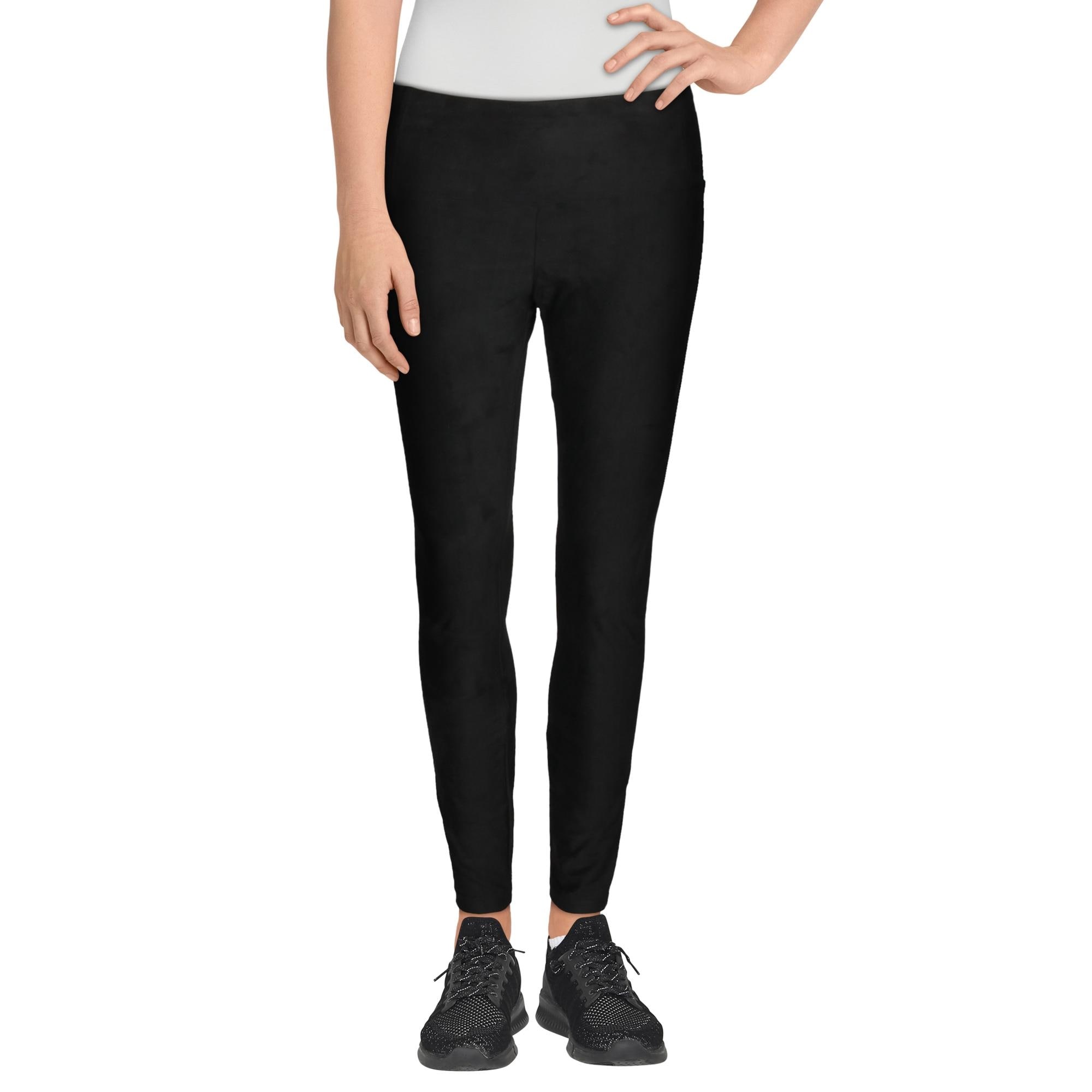 Aqua Womens Leggings Faux Suede Stretch