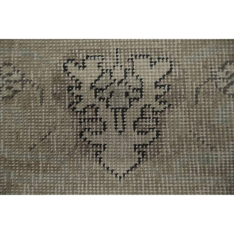 Hand Knotted Oriental 100% Wool Carpet Traditional Medallion Beige & Ivories Tabriz Area Rug - 10' 0'' X 6' 11''