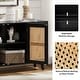 preview thumbnail 48 of 55, Filippo Traditional Rattan 3-Door Sideboard Cabinet by HULALA HOME