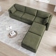 preview thumbnail 101 of 179, Mia Oversized Modular Sectional Fabric Sofa