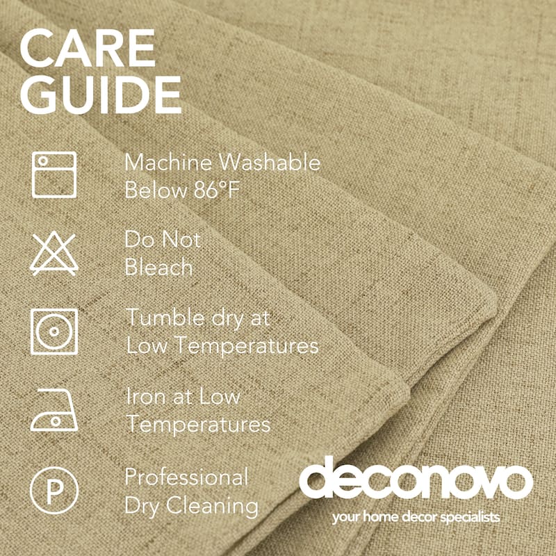 Deconovo Faux Linen Throw Pillow Covers 4 PCS(Cover Only)