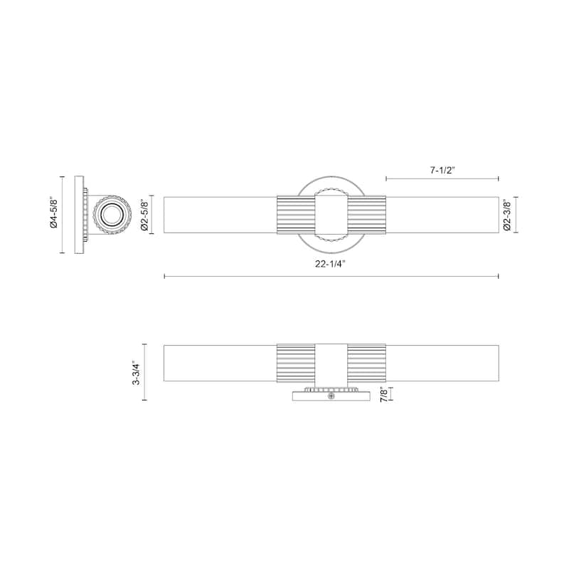 Alora Lighting VL416102 Rue 2 Light 8" Tall Wall Sconce